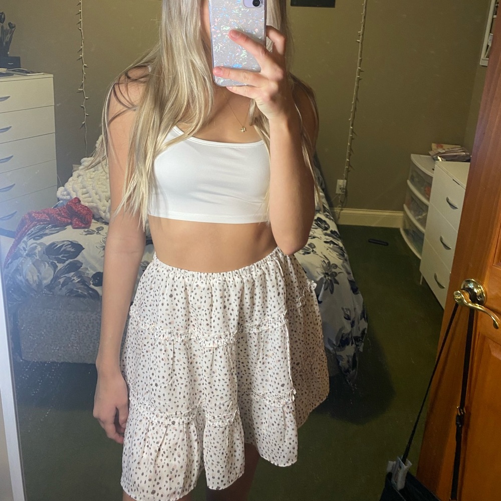 Black and white fluffy princess Polly skirt